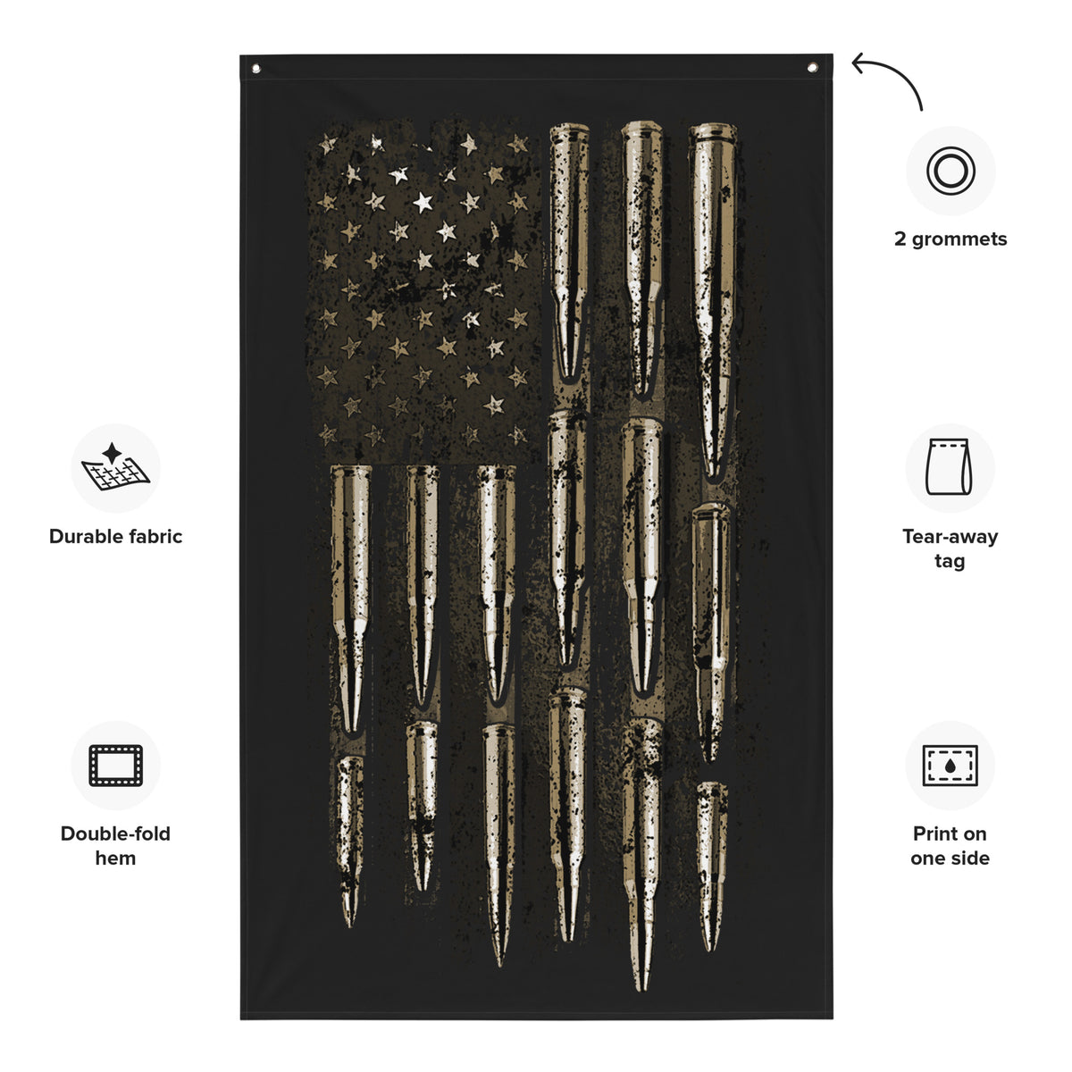 American Bullet Flag Wall Flag