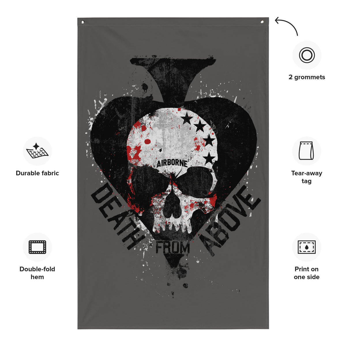 Death From Above Wall Flag