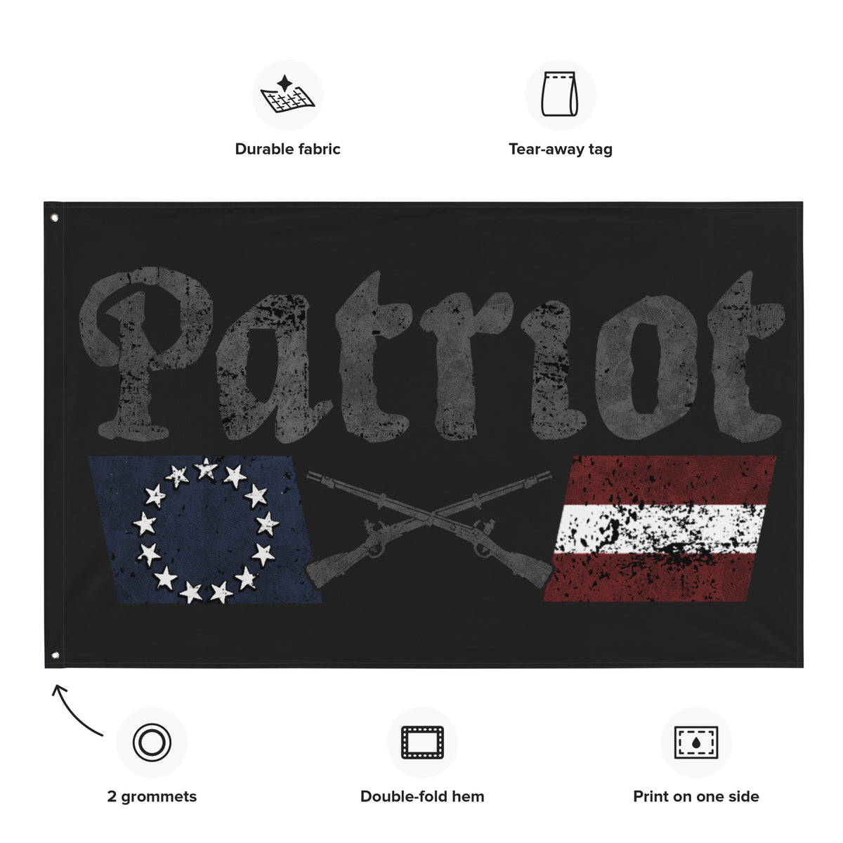 Patriot Logo Wall Flag