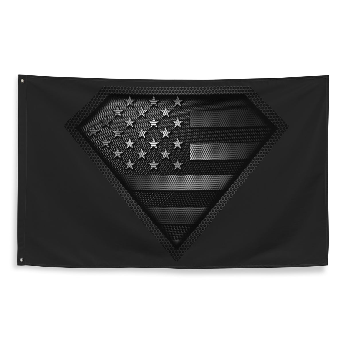 Super Patriot Carbon Onyx Wall Flag