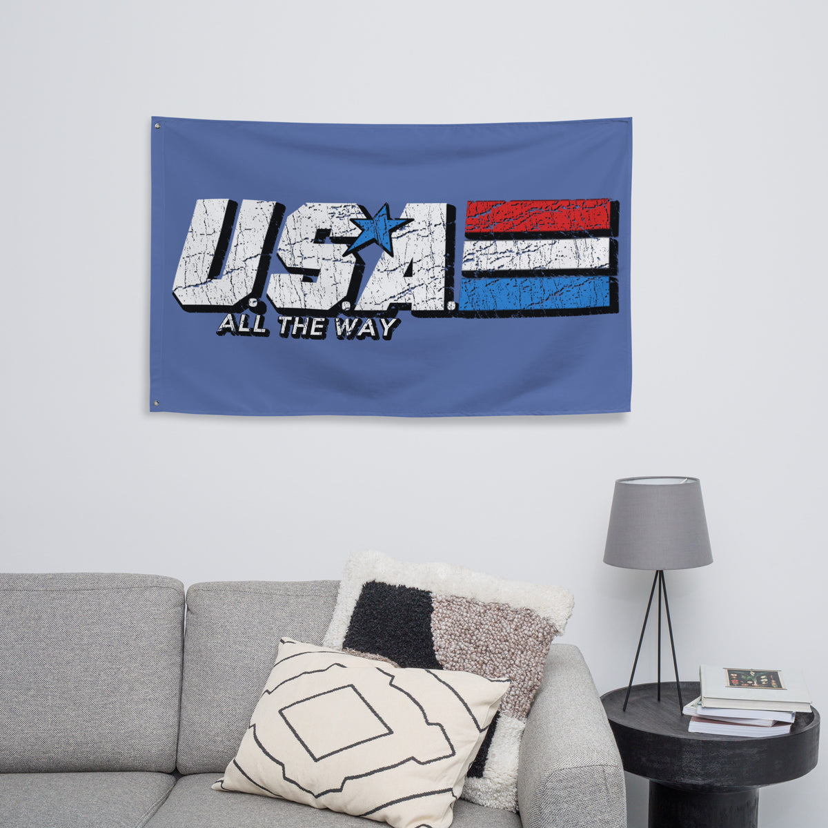 USA All The Way Wall Flag