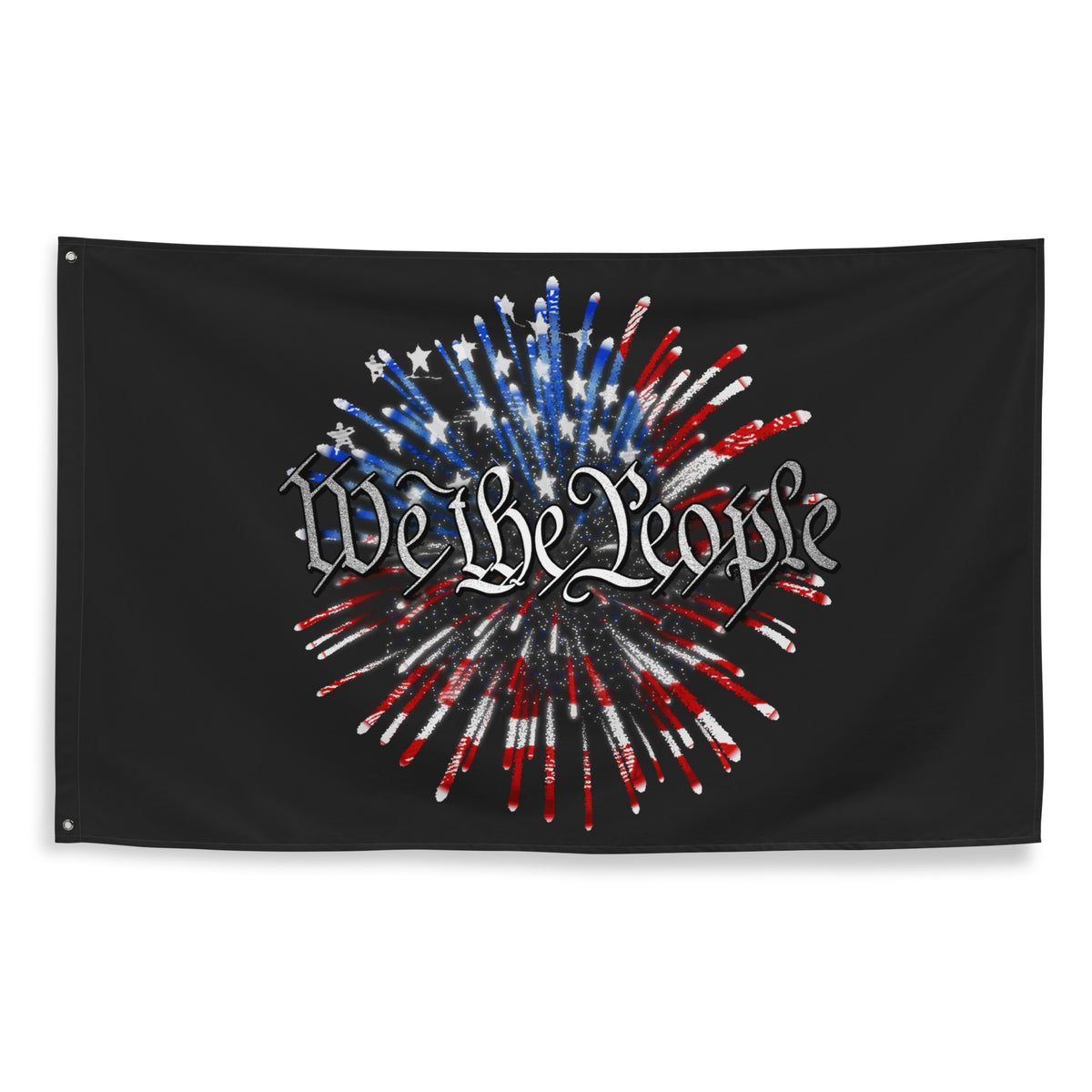 We The People: Fireworks Edition Wall Flag