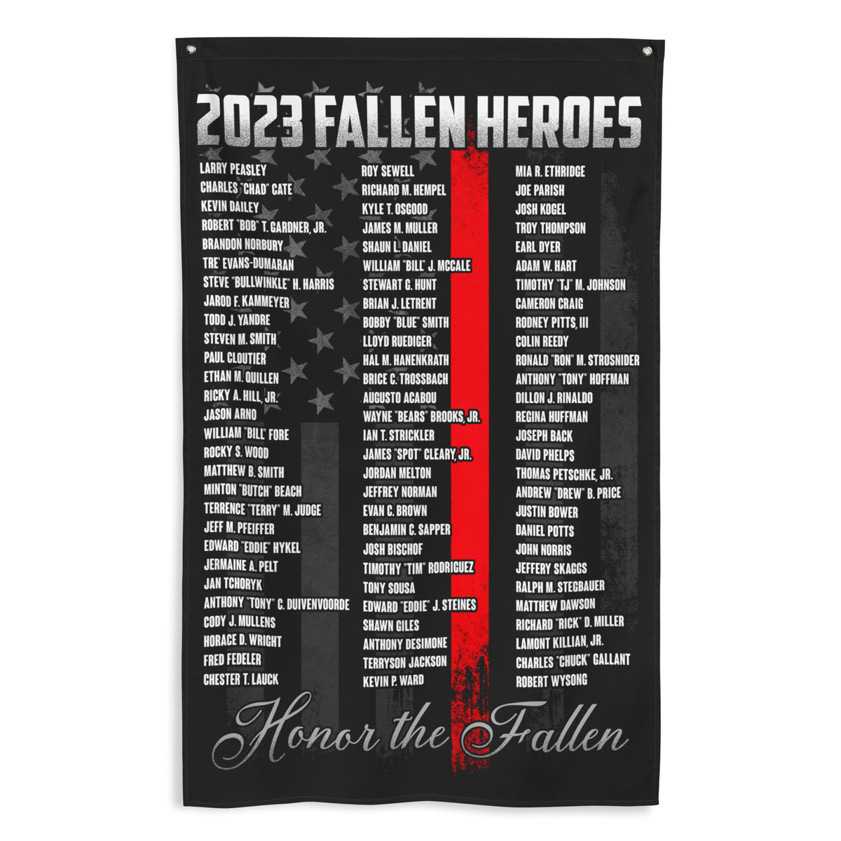 2023 Firefighters Fallen Heroes Wall Flag