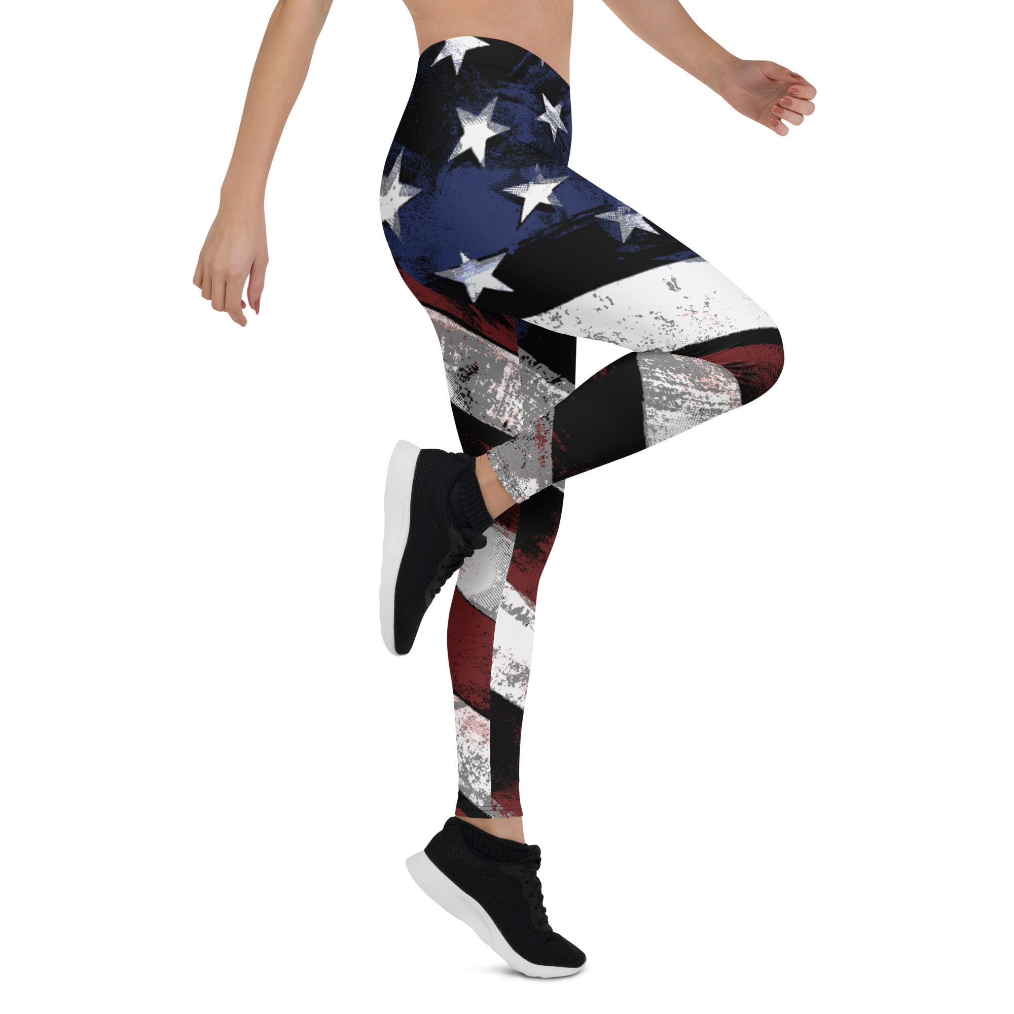 Patriotic American Flag Leggings