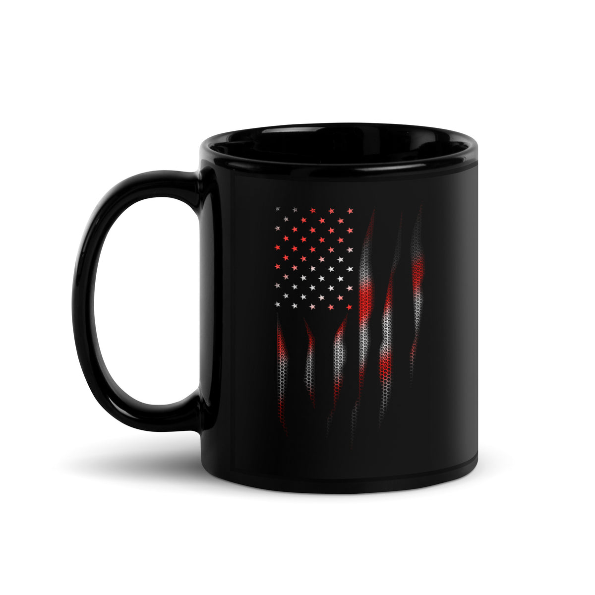 Red Devil Carbon Onyx American Flag Mug