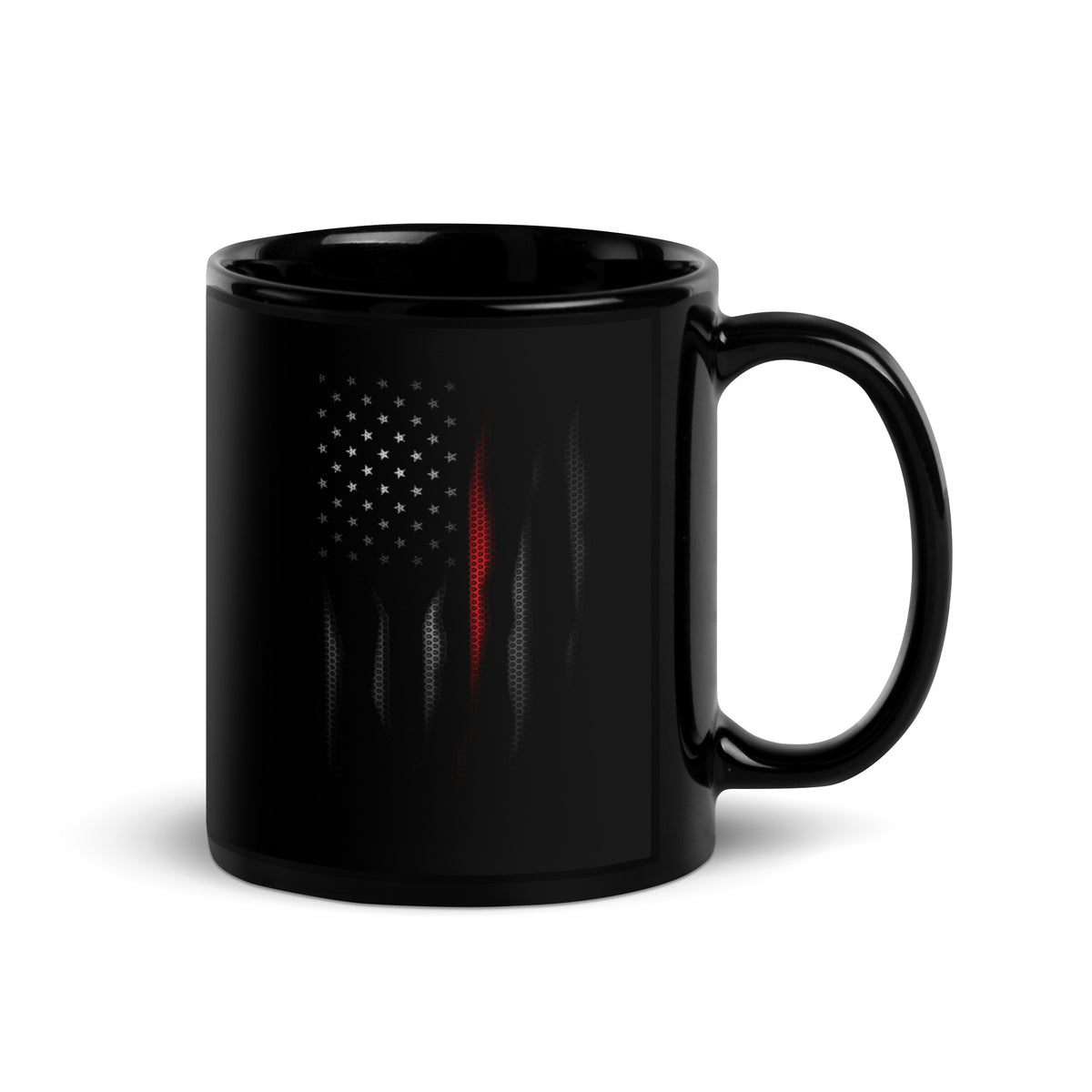 Carbon Onyx Thin Red Line Mug
