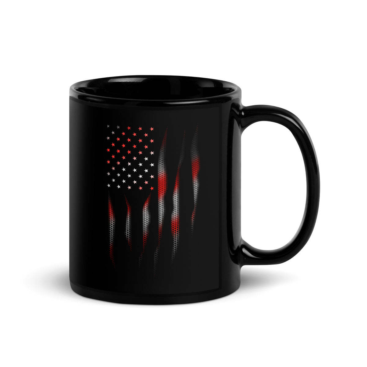 Red Devil Carbon Onyx American Flag Mug