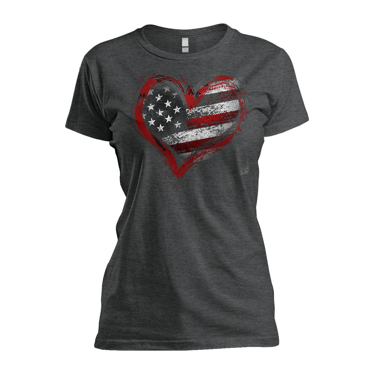 American Flag Heart - Women&#39;s Relaxed Fit
