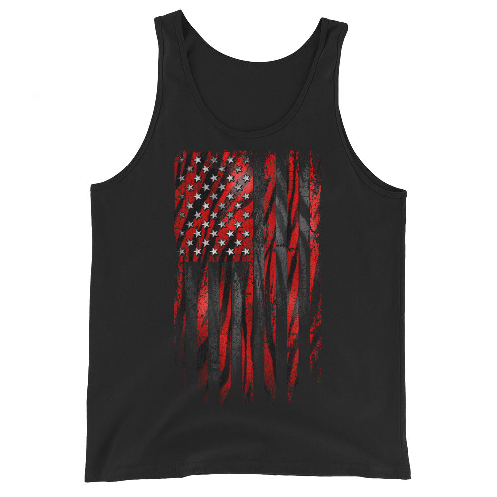 Red Tiger American Flag Tank