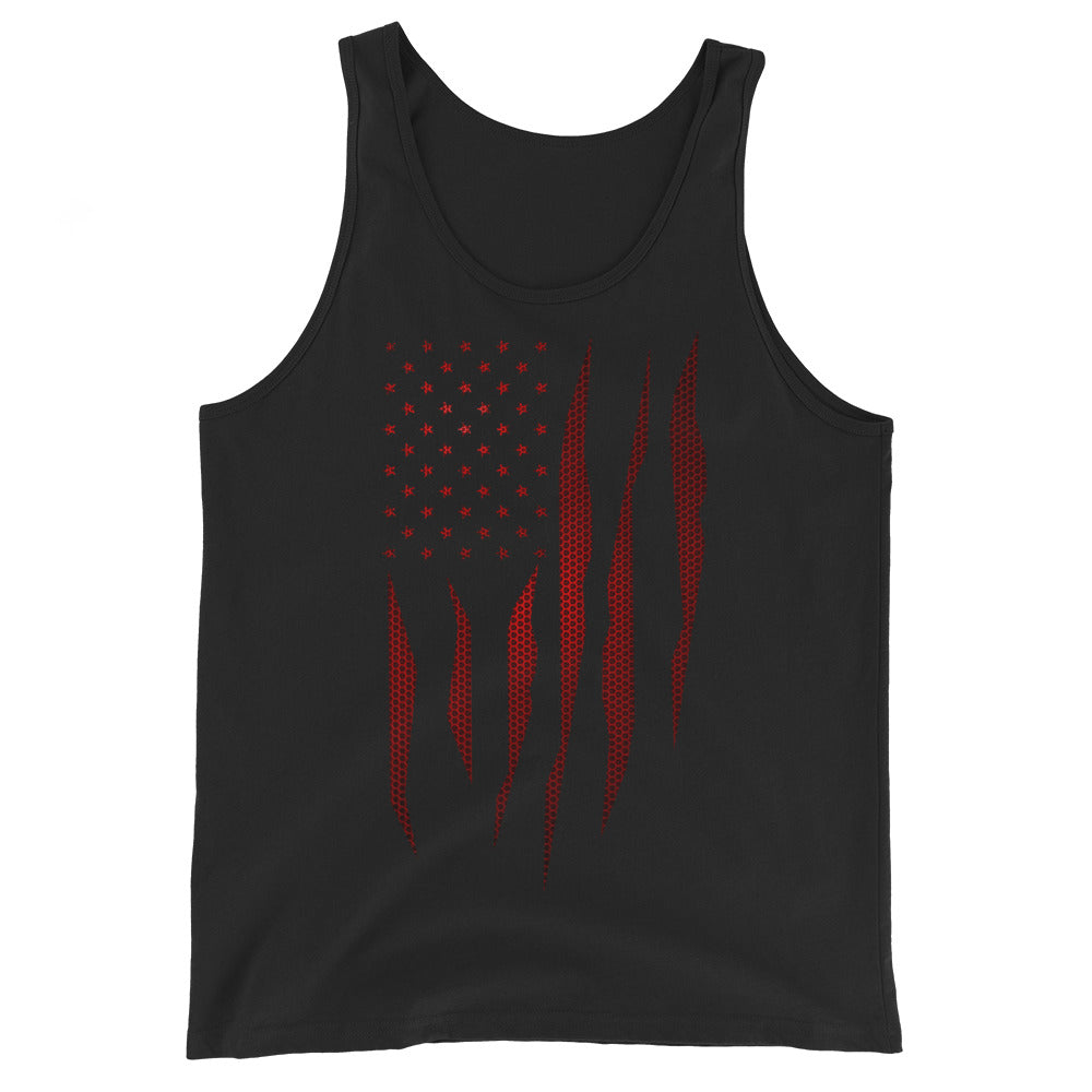 Red Carbon Onyx American Flag Tank