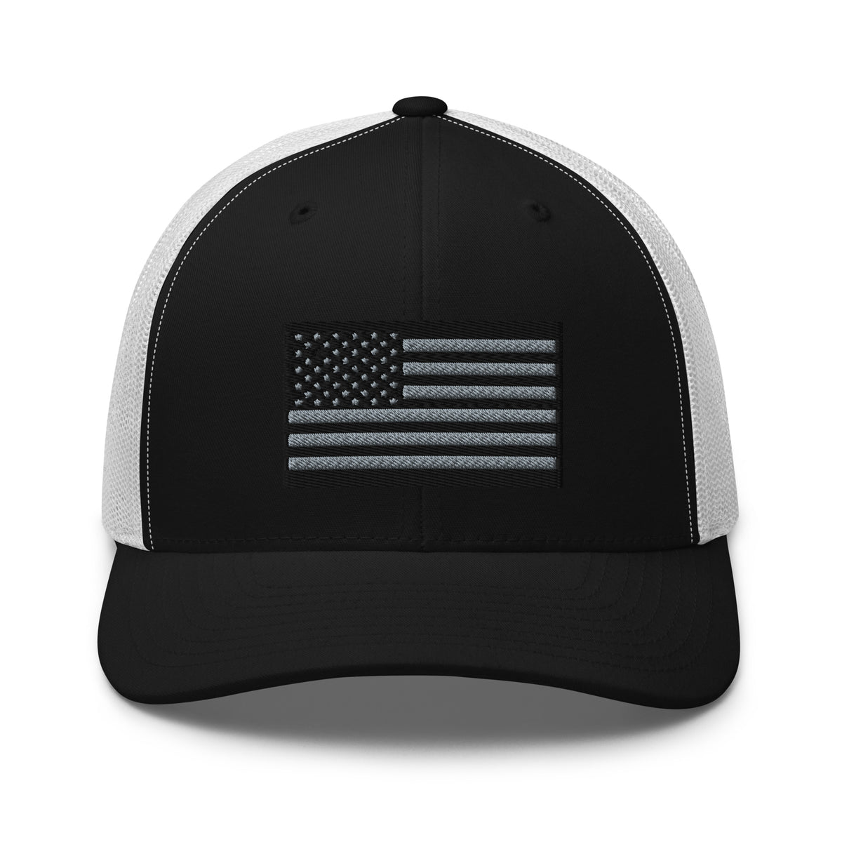 Black American Flag Heather Snapback Hat