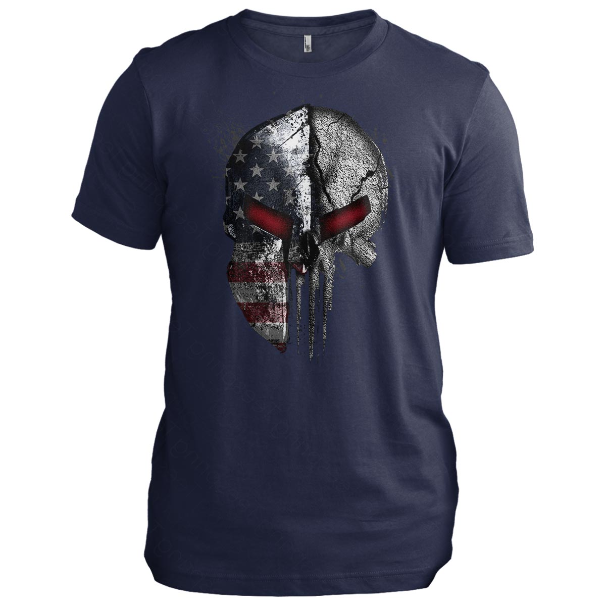 American Flag Skull Spartan