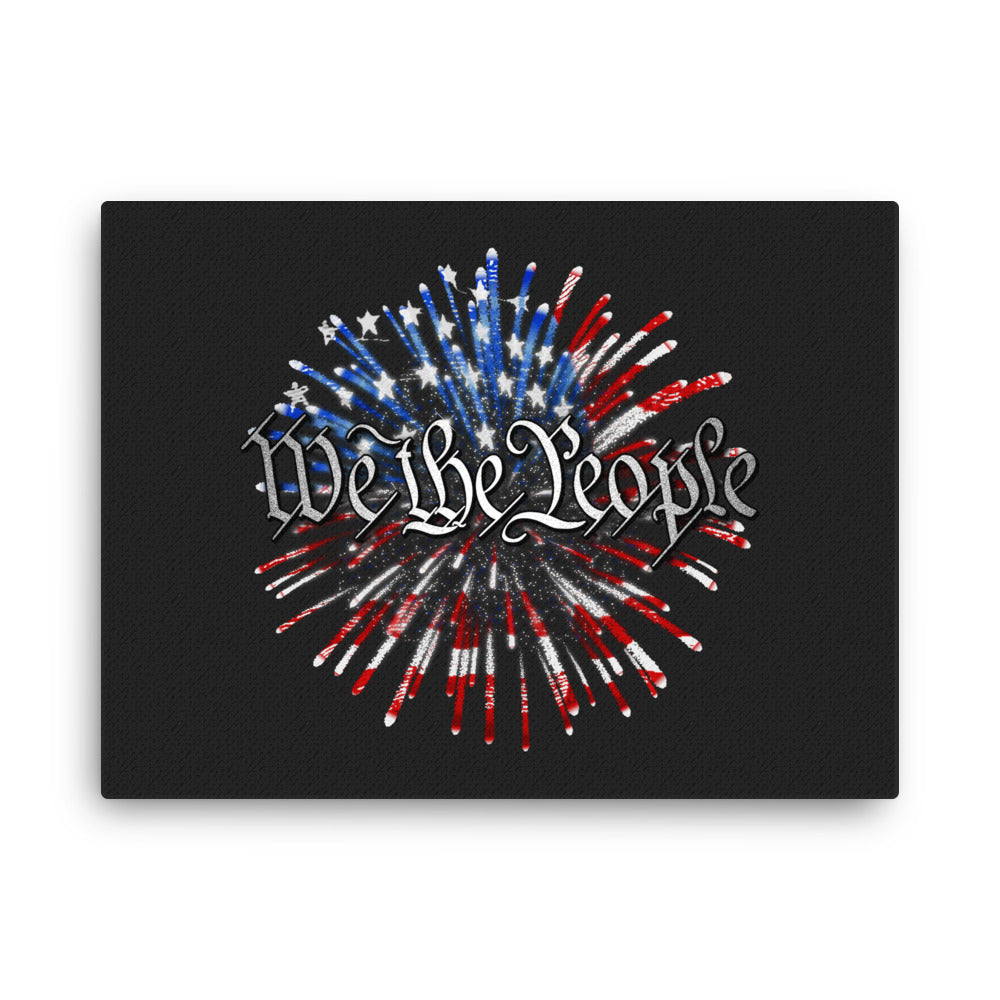 We The People: Fireworks Edition Canvas