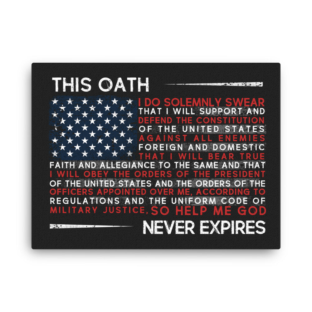 Veteran Oath Canvas