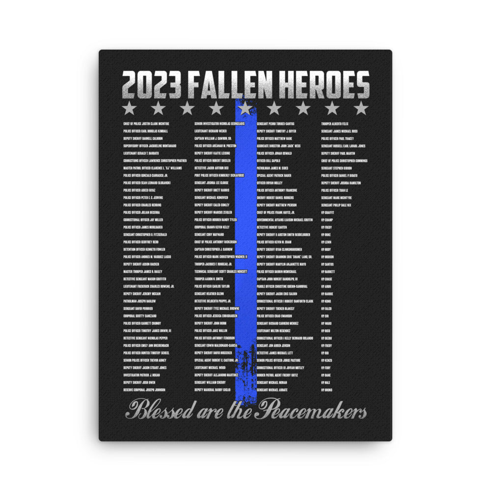 2023 Law Enforcement Fallen Heroes Canvas