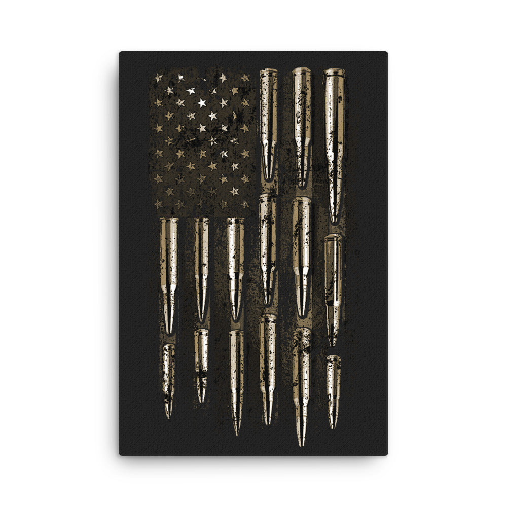 American Bullet Flag Canvas