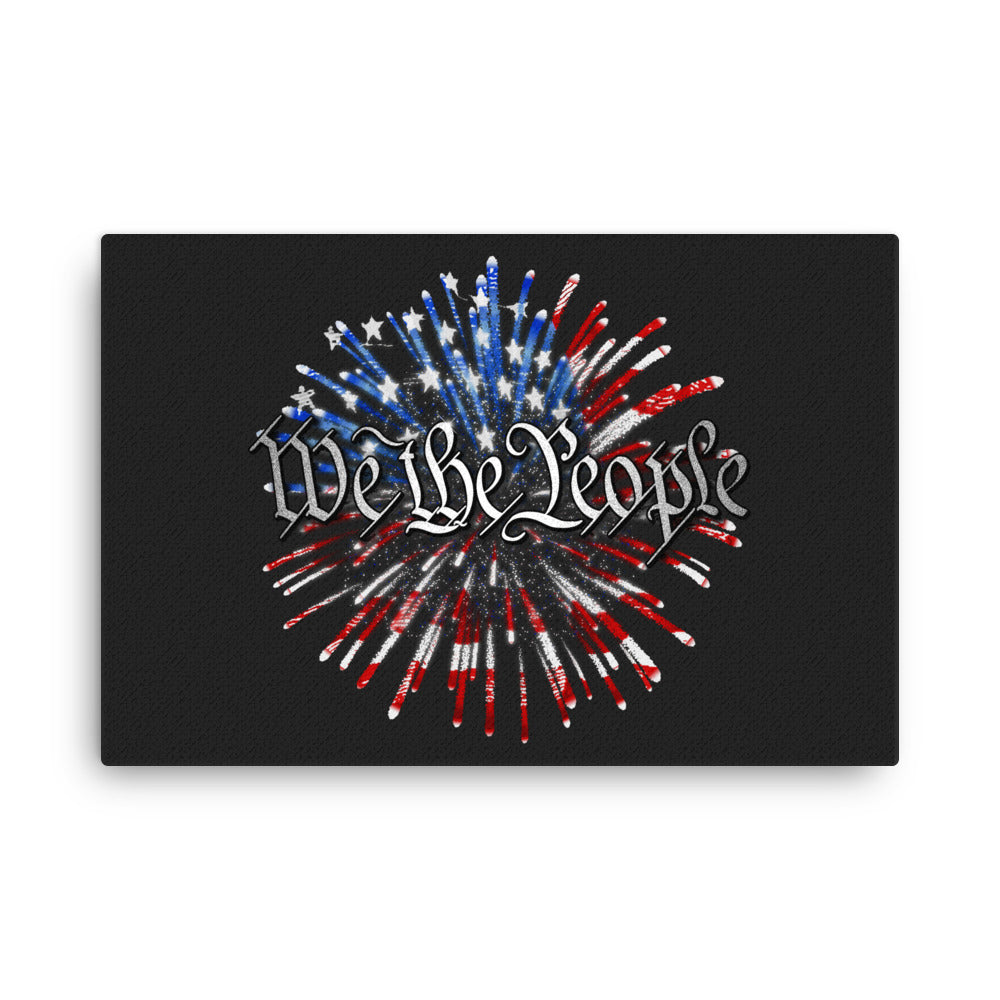 We The People: Fireworks Edition Canvas