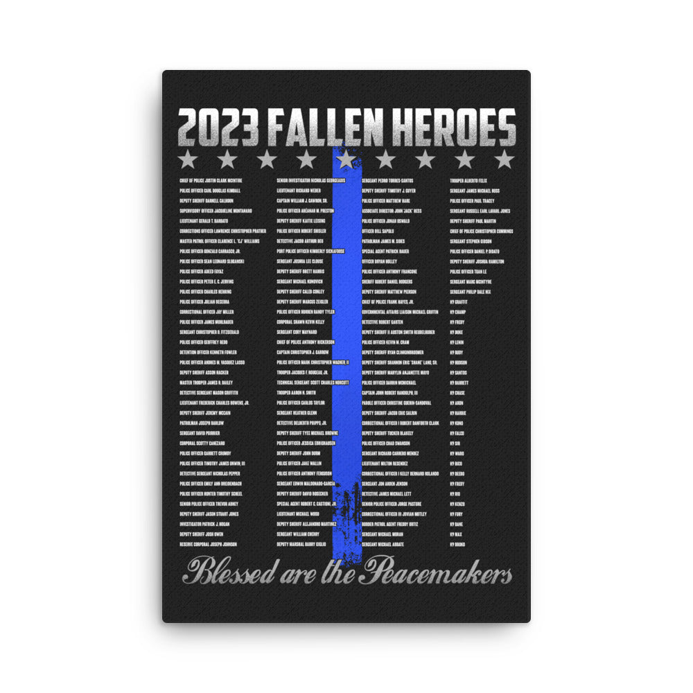 2023 Law Enforcement Fallen Heroes Canvas