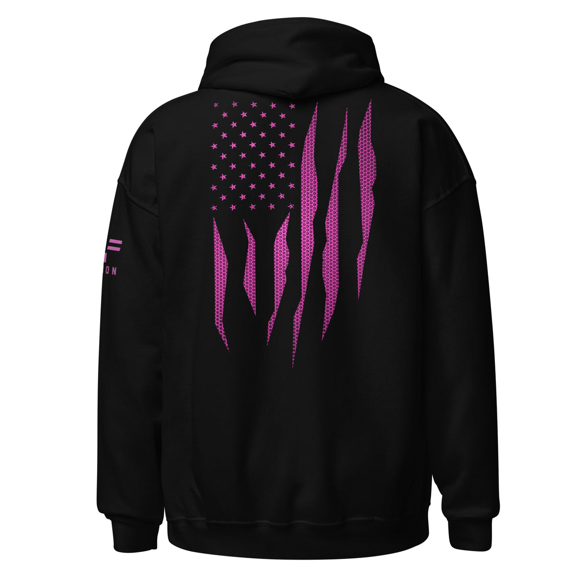 Pink Carbon Onyx American Flag Hoodie