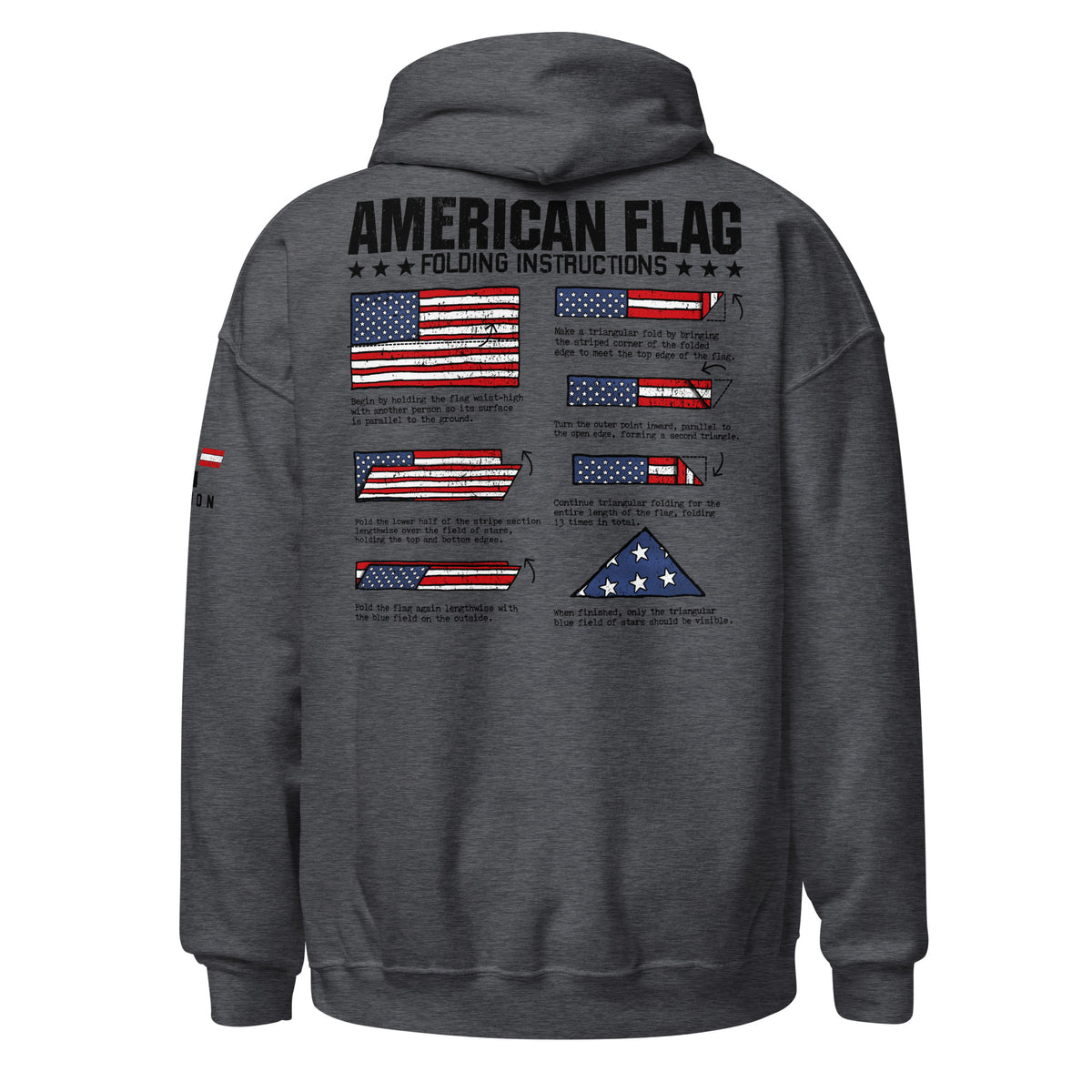 American Flag Folding Instructions Hoodie
