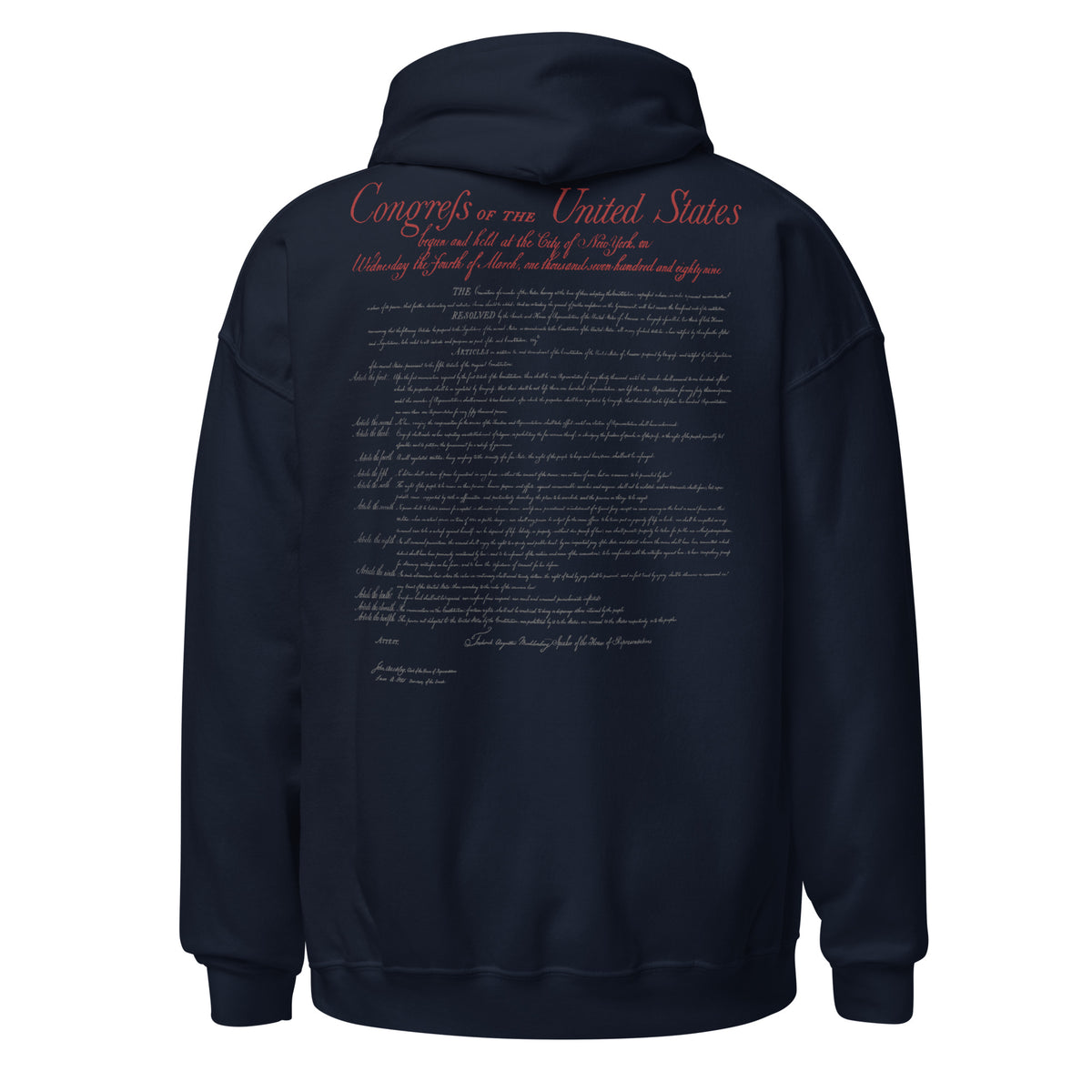 The Bill of Rights 2A Onyx Hoodie