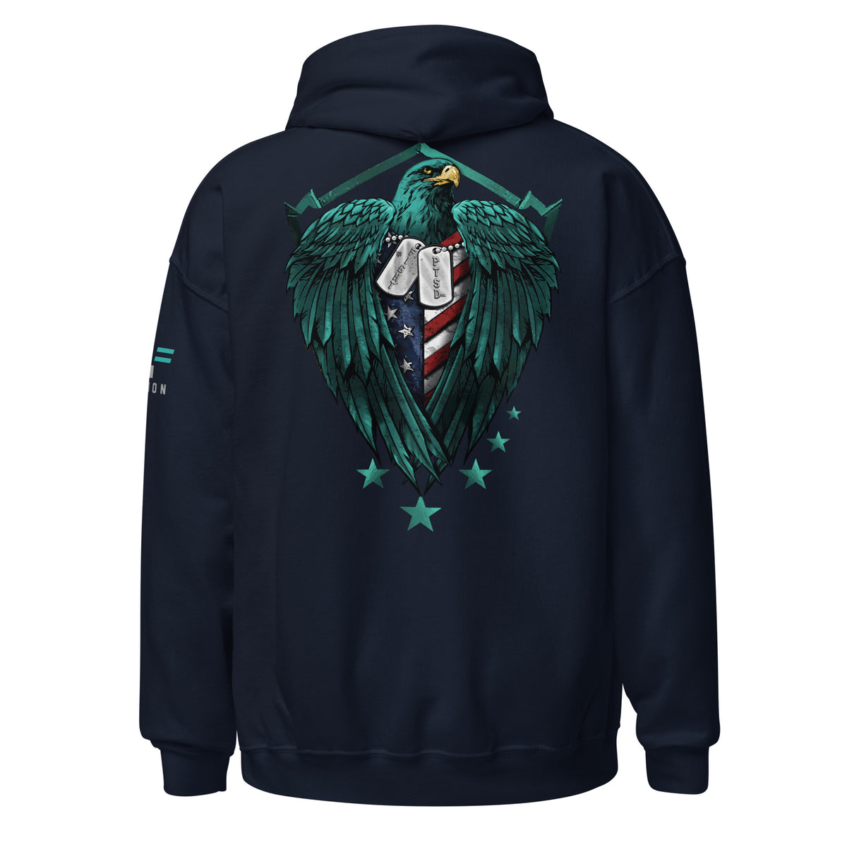 PTSD Green Eagle Hoodie