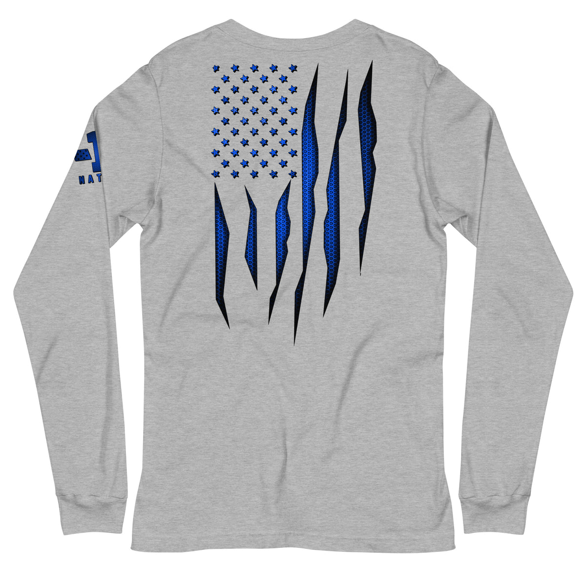 Blue Carbon Onyx American Flag Long Sleeve