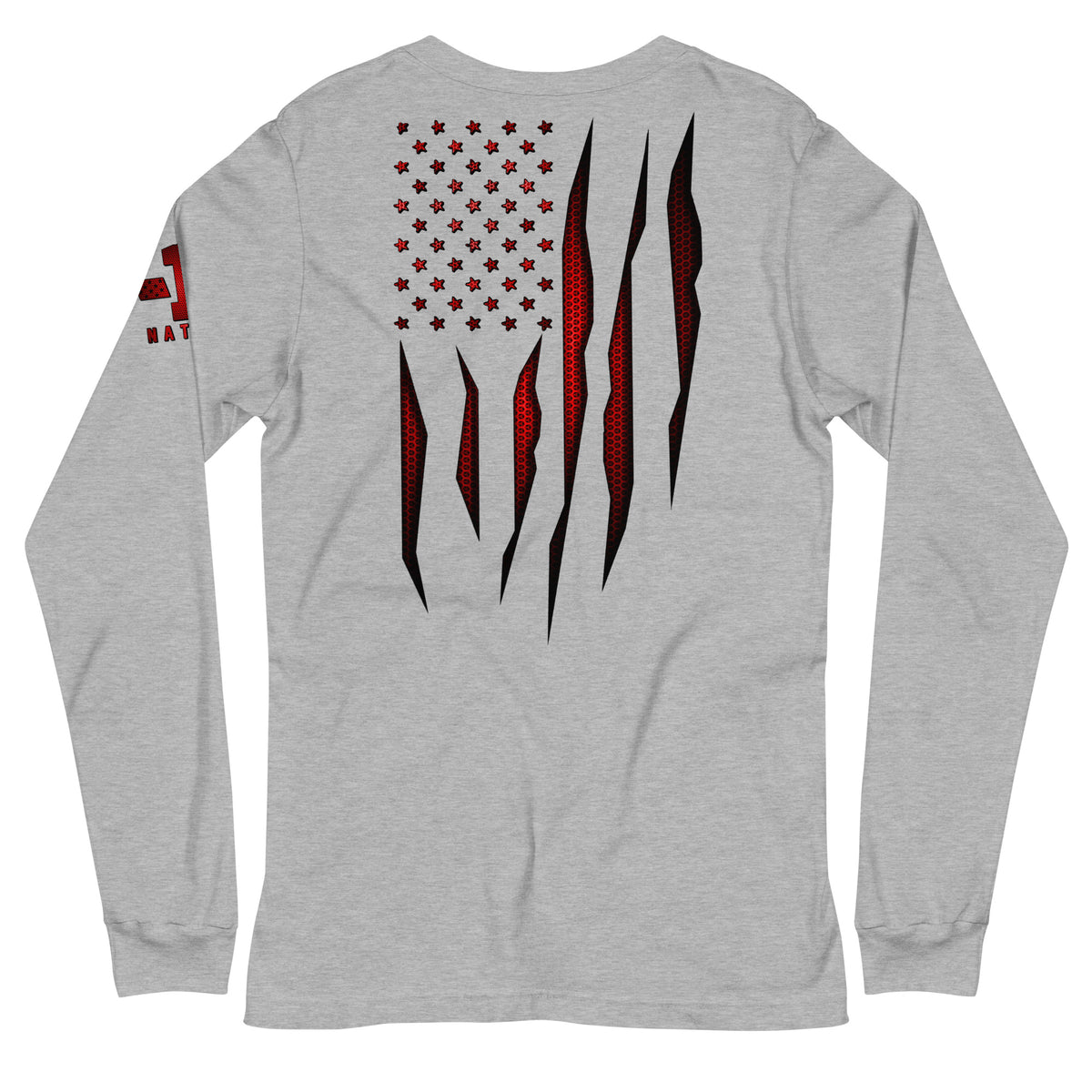 Red Carbon Onyx American Flag Long Sleeve