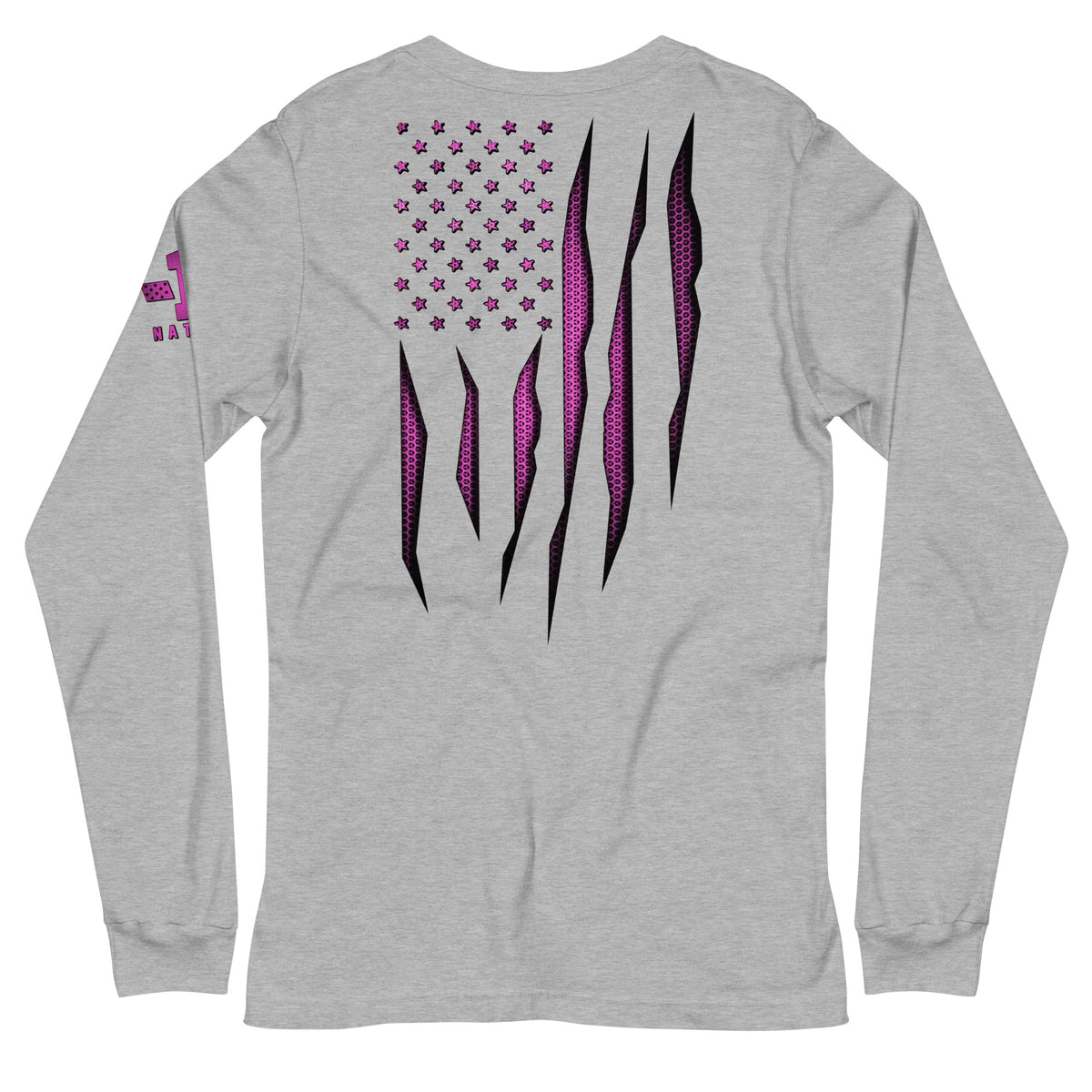 Pink Carbon Onyx American Flag Long Sleeve