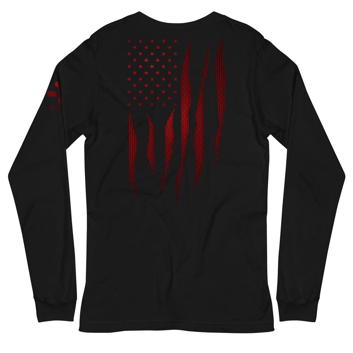 Red Carbon Onyx American Flag Long Sleeve