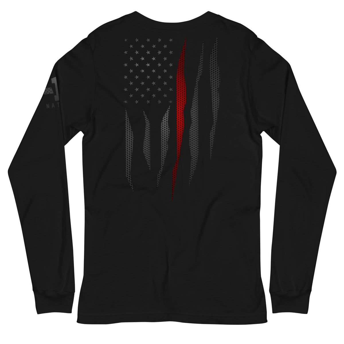 Carbon Onyx Thin Red Line Flag Long Sleeve