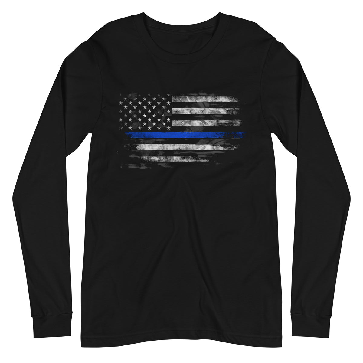 Thin Blue Line Flag 2.0 Front Long Sleeve