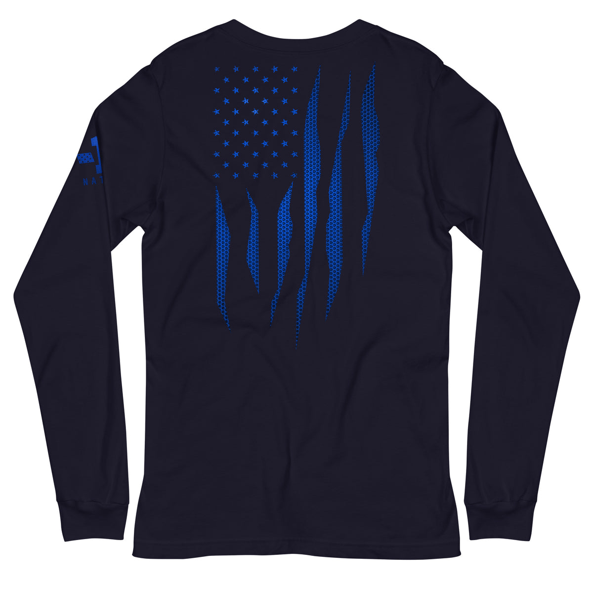 Blue Carbon Onyx American Flag Long Sleeve
