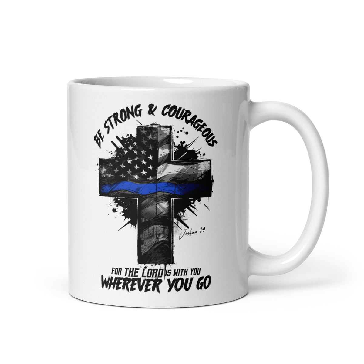 Police: Strong &amp; Courageous Mug