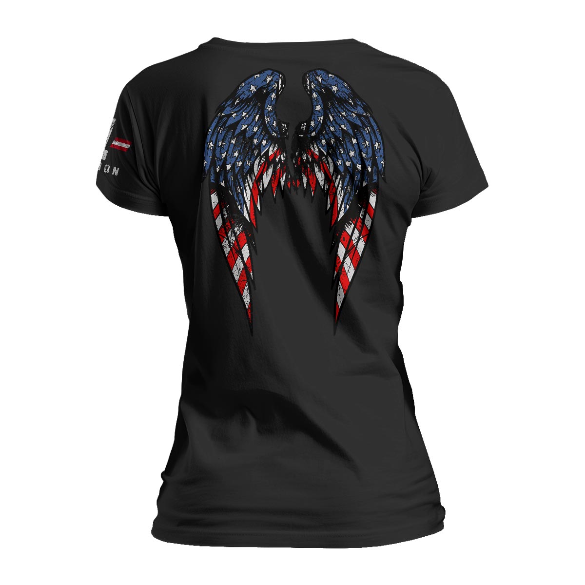 American Flag Angel Wings - Women&#39;s Relaxed Fit