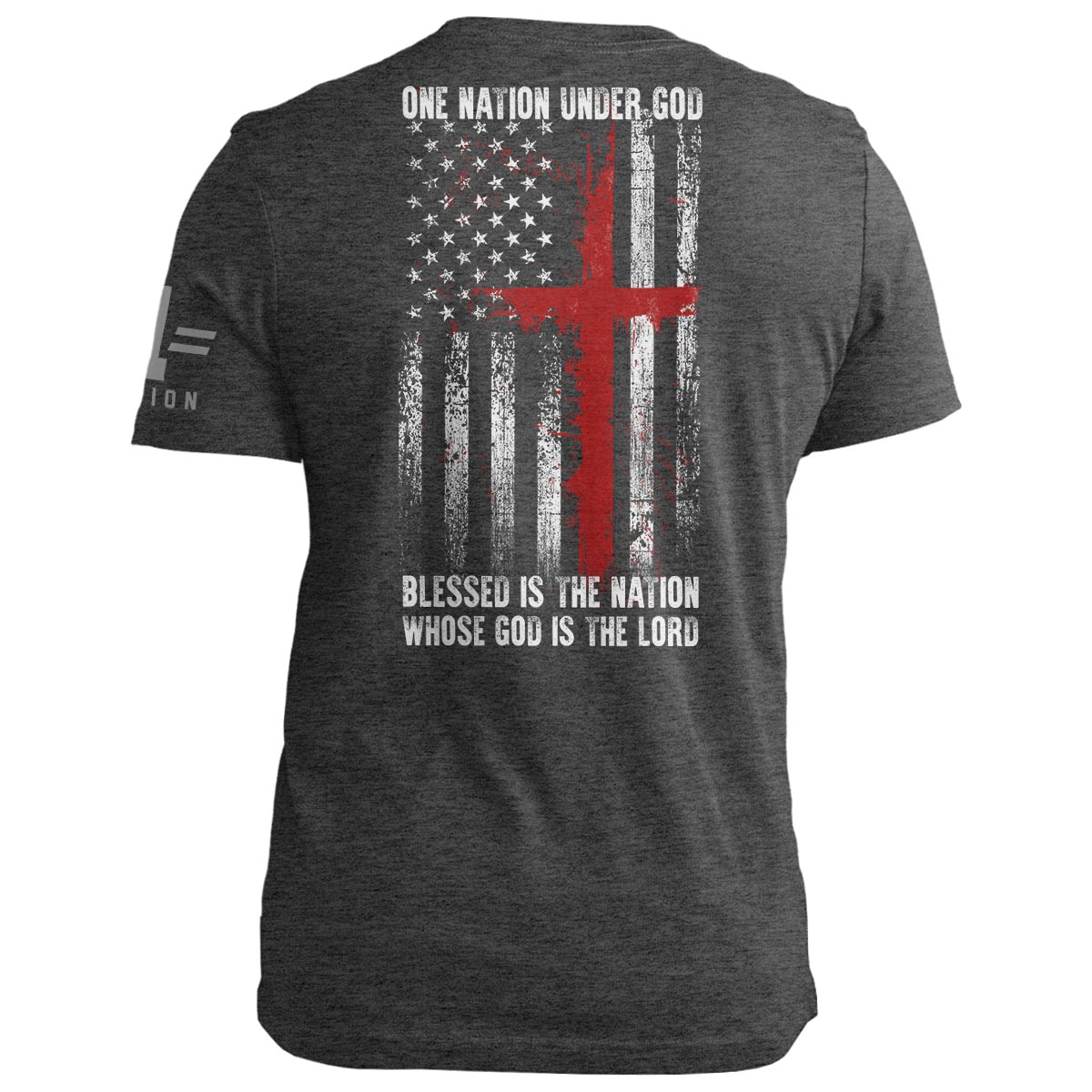 One Nation Under God Grunge Cross