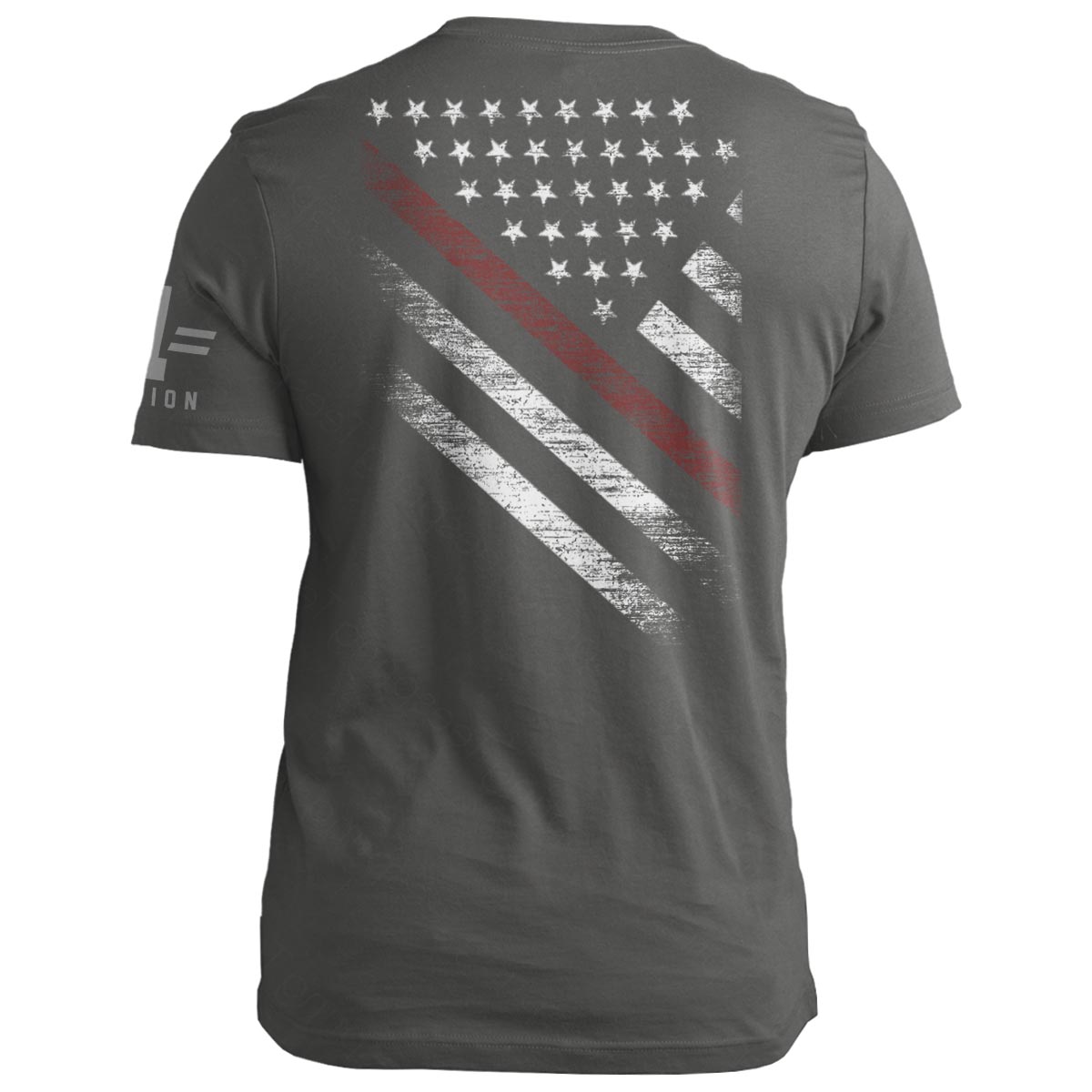 Firefighter Thin Red Line Diagonal Flag