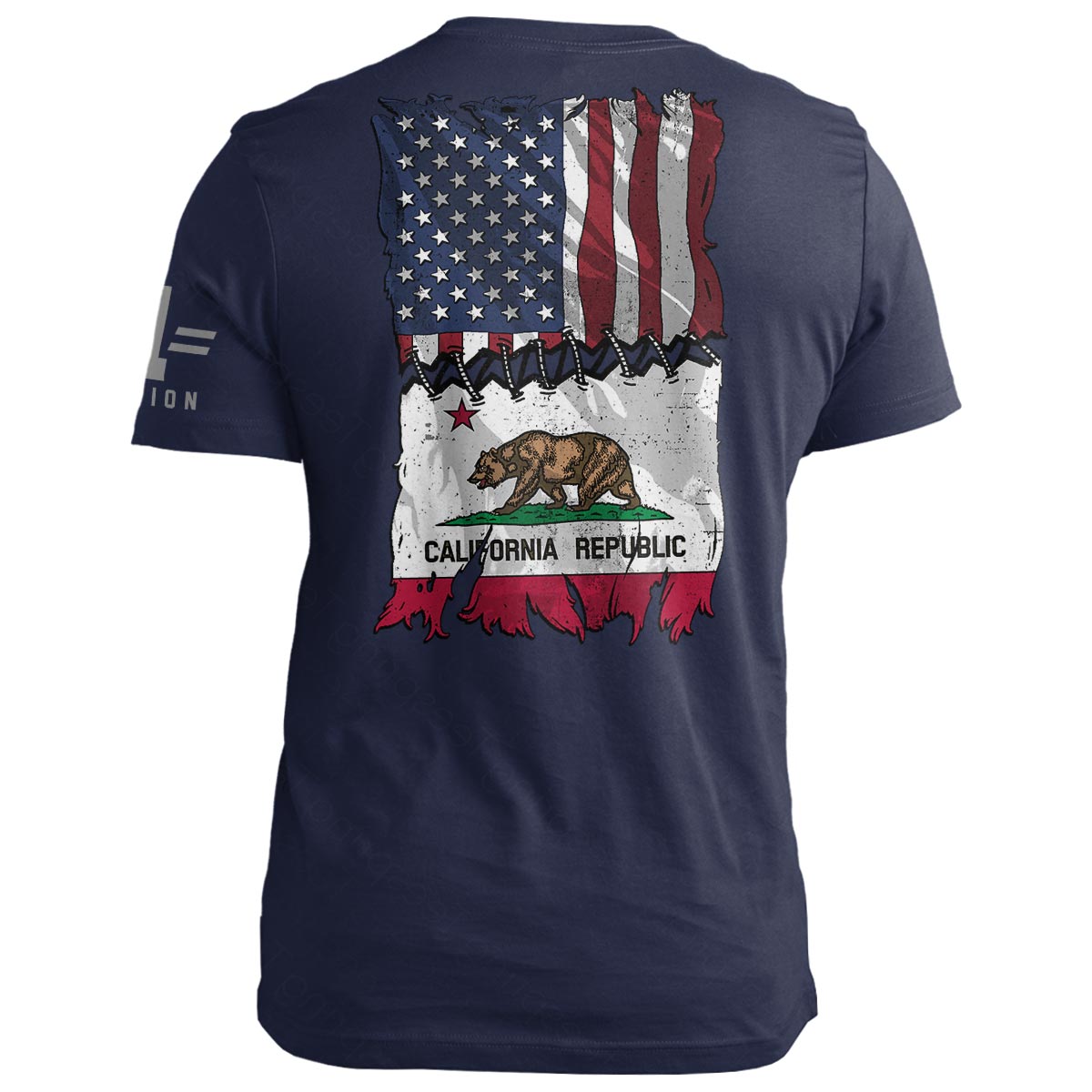 California Stitch Flag USA